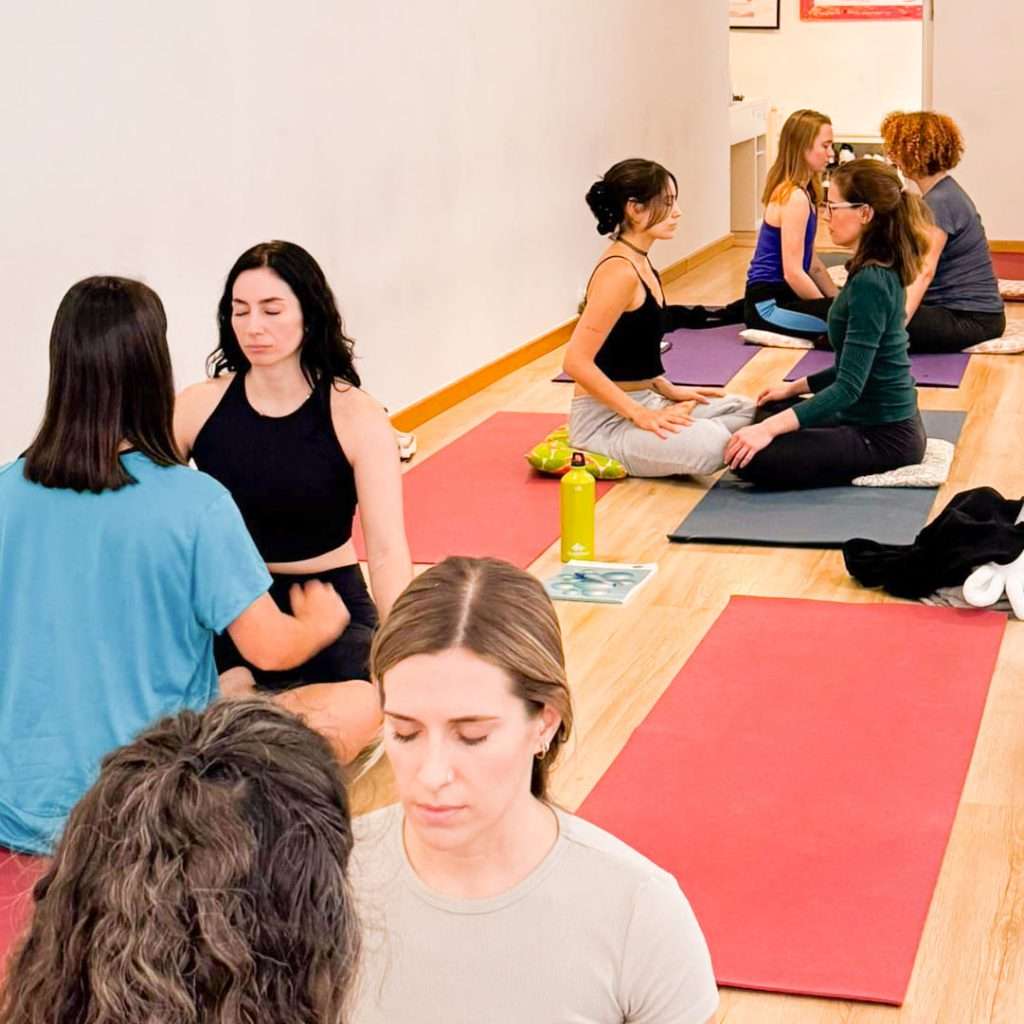 Women in Mamayoga prenatal yoga practice
