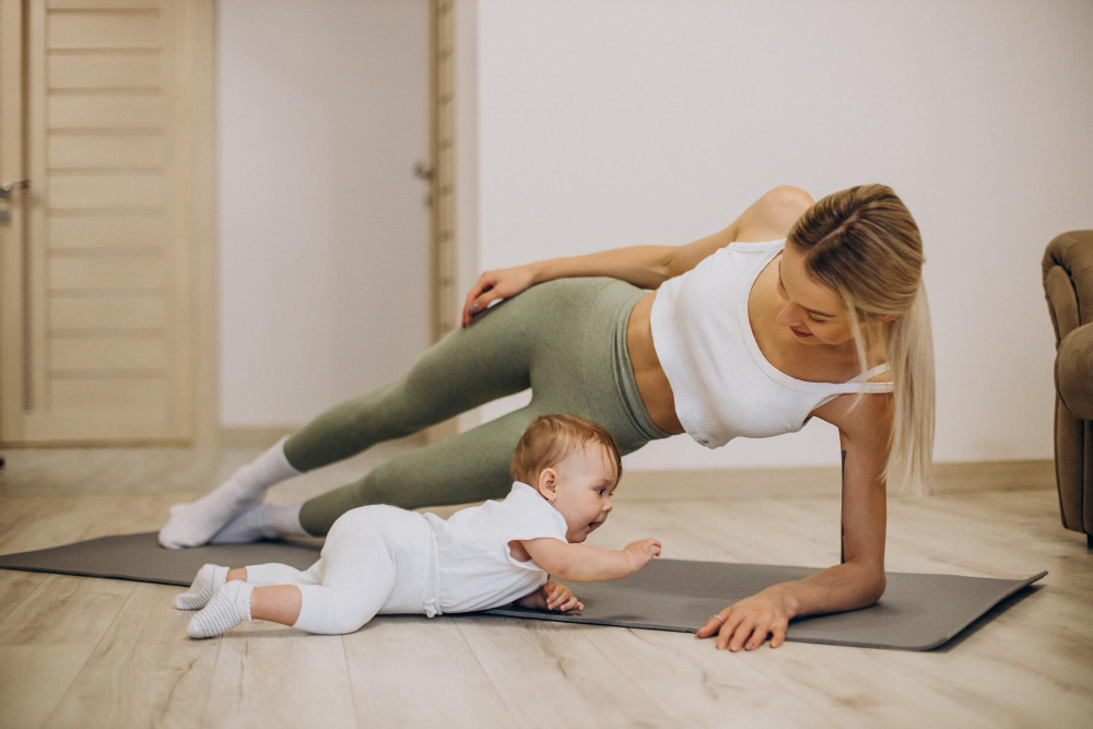 You can start yoga for moms and babies after quarantine or after the baby is nine months old.